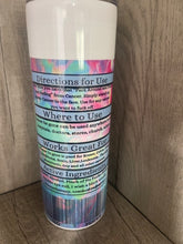 Load image into Gallery viewer, 20 oz Graphic Tumbler- Cancer be Gone Rainbow
