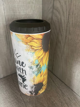 Load image into Gallery viewer, Can Cooler- 4 in 1- sunshine mixed with a little hurricane sunflower
