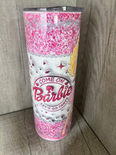 Load image into Gallery viewer, 20oz Graphic Tumbler- Come on Barbie Let’s Go Party
