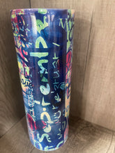 Load image into Gallery viewer, Graphic 20 oz Tumbler- Love Graffiti Design
