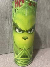 Load image into Gallery viewer, Graphic 20 oz Tumbler- Grinch Christmas DNA
