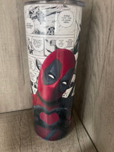 Load image into Gallery viewer, 20 oz Graphic Tumbler- Deadpool Love
