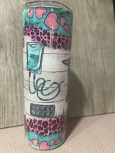 Load image into Gallery viewer, Graphic 20 oz Tumbler- Nursing- RN Cute
