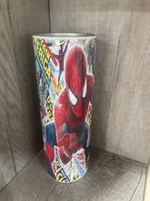 Load image into Gallery viewer, Graphic 20 oz Tumbler- Spiderman
