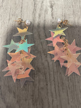 Load image into Gallery viewer, Earrings- Iridescent Star Sequin Clusters
