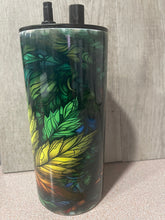 Load image into Gallery viewer, 22 oz Graphic Cold Smoke Hookah (Bong)- Pot Leaf Design
