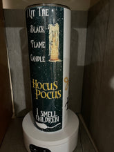 Load image into Gallery viewer, 20 oz Graphic Tumbler- A girl who loves hocus pocus
