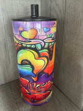 Load image into Gallery viewer, 22 oz Graphic Cold Smoke Hookah (Bong)- Love Graffiti
