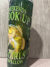 Load image into Gallery viewer, Graphic 20oz Tumbler- I Hook Up- Humor
