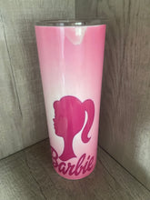 Load image into Gallery viewer, 20oz Graphic Tumbler- Pink Barbie Silhouette
