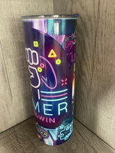 Load image into Gallery viewer, 20 oz Graphic Tumbler- Gamer Level Up
