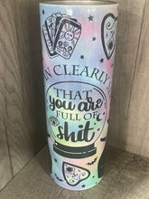 Load image into Gallery viewer, Graphic 20 oz Tumbler- Crystal Ball- I can Clearly See
