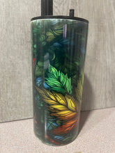 Load image into Gallery viewer, 22 oz Graphic Cold Smoke Hookah (Bong)- Pot Leaf Design
