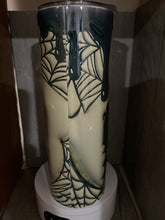 Load image into Gallery viewer, 20 oz Graphic Tumbler- Black Flame Candle
