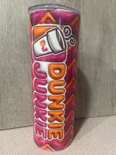 Load image into Gallery viewer, Graphic 20 oz Tumbler- Dunkie Junkie- Duncan Coffee
