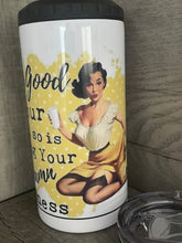 Load image into Gallery viewer, Can Cooler- 4 in 1- Graphic Tumbler- Pin Up Girl Humor
