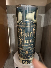 Load image into Gallery viewer, 20 oz Graphic Tumbler- Black Flame Candle
