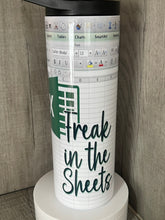 Load image into Gallery viewer, 20oz Skinny tumbler with Dual Lids- Freak in the Sheets XCel

