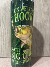 Load image into Gallery viewer, Graphic 20oz Tumbler- I Hook Up- Humor
