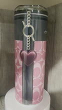 Load and play video in Gallery viewer, 20 oz Graphic Tumbler-Pink Coach with heart
