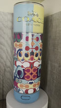 Load and play video in Gallery viewer, 20oz Skinny tumbler- Bluetooth speaker- Multicolor Coach
