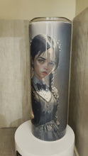 Load and play video in Gallery viewer, 20 oz Graphic Tumbler- Wednesday
