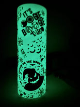 Load image into Gallery viewer, 20 oz Tumbler Laser Engraved- Oogie Boogie Glow in the Dark-
