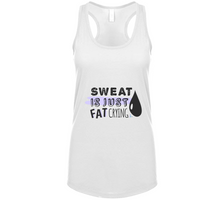 Load image into Gallery viewer, Sweat Is Just Fat Crying Tanktop
