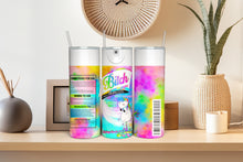 Load image into Gallery viewer, Graphic 20 oz Tumbler- Bitch Be Gone- Funny Humor- spray bottle
