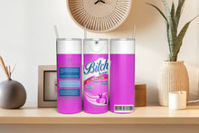 Load image into Gallery viewer, Graphic 20 oz Tumbler- Bitch Be Gone- Funny Humor- spray bottle
