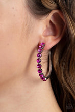Load image into Gallery viewer, Photo Finish Pink Hoop Earring

