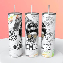 Load image into Gallery viewer, 20oz Tumbler- #Momlife Messy  Bun
